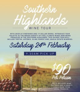 Southern Highlands Wine Tour