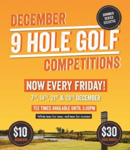 December 9 Hole Golf Competitions