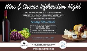 Wine and cheese information night